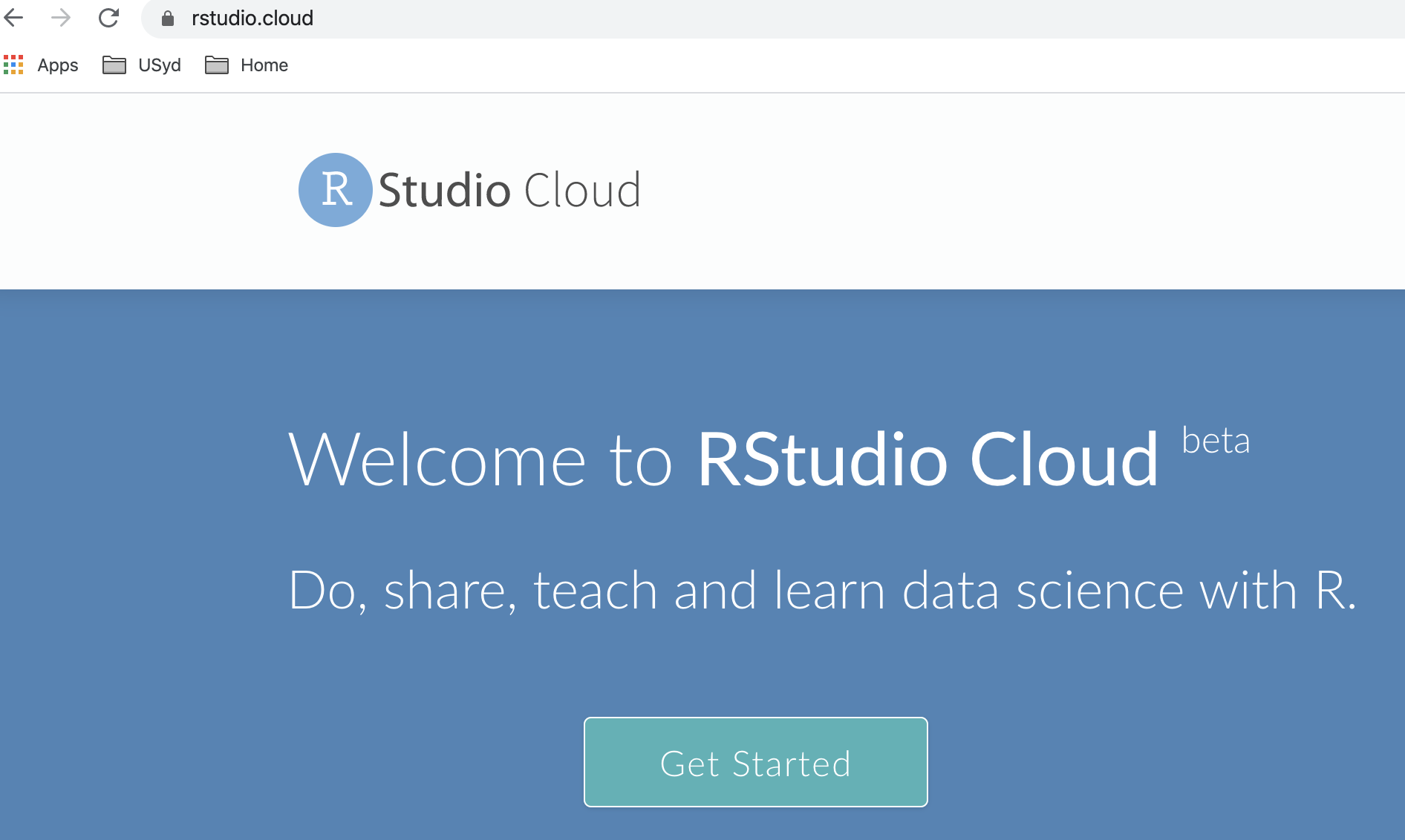 rstudio in the cloud